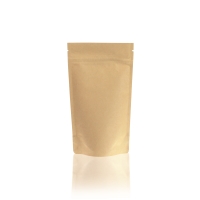 Doypack Kraft Paper Stazakken 120 mm x 210 mm Bruin