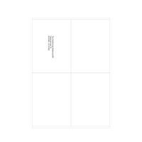 Etiketten A4/ C4 Wit