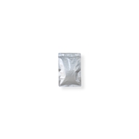 Flatbag with gripclosure 60 mm x 80 mm Silver