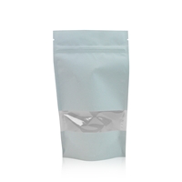 Lamizip Kraft Papir med vindu 160 mm x 265 mm Aqua