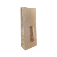 Blokbodemzak 80 mm x 240 mm Bruin