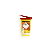 Daklapack-Safebox beholder for nåler MINI 0,25 ltr. 50 mm x 81 mm Gul