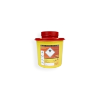 Daklapack-Safebox beholder for nåler VITAL 1,5 ltr. Gul