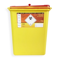 Daklapack-Safebox beholder for nåler Prime 11 ltr. 190 mm x 280 mm Gul