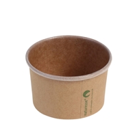 Foodcontainer kraft/PLA Kraft