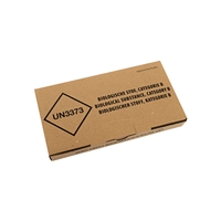 UN3373 Versandkarton klein 113 mm x 210 mm Braun