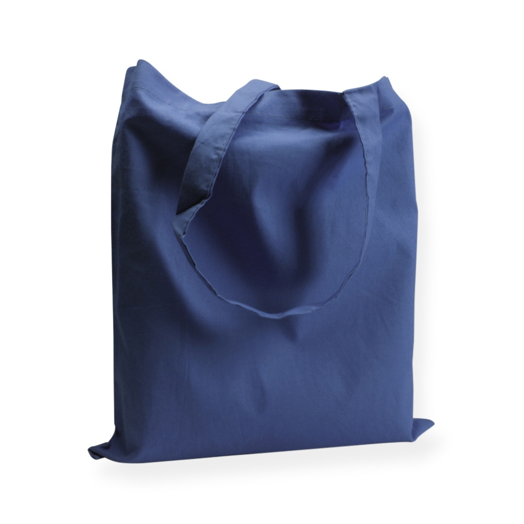 Bomuldsbæreposer 380 mm x 420 mm dark blue