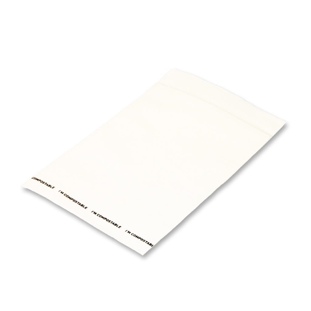 Kompostierbarer Druckverschlussbeutel 80 mm x 120 mm halbtransparantz