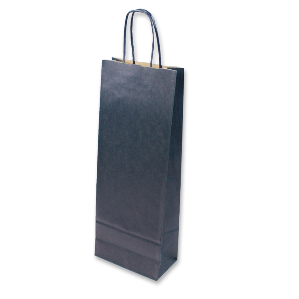 Paper Wine bag 150 mm x 400 mm Blauw