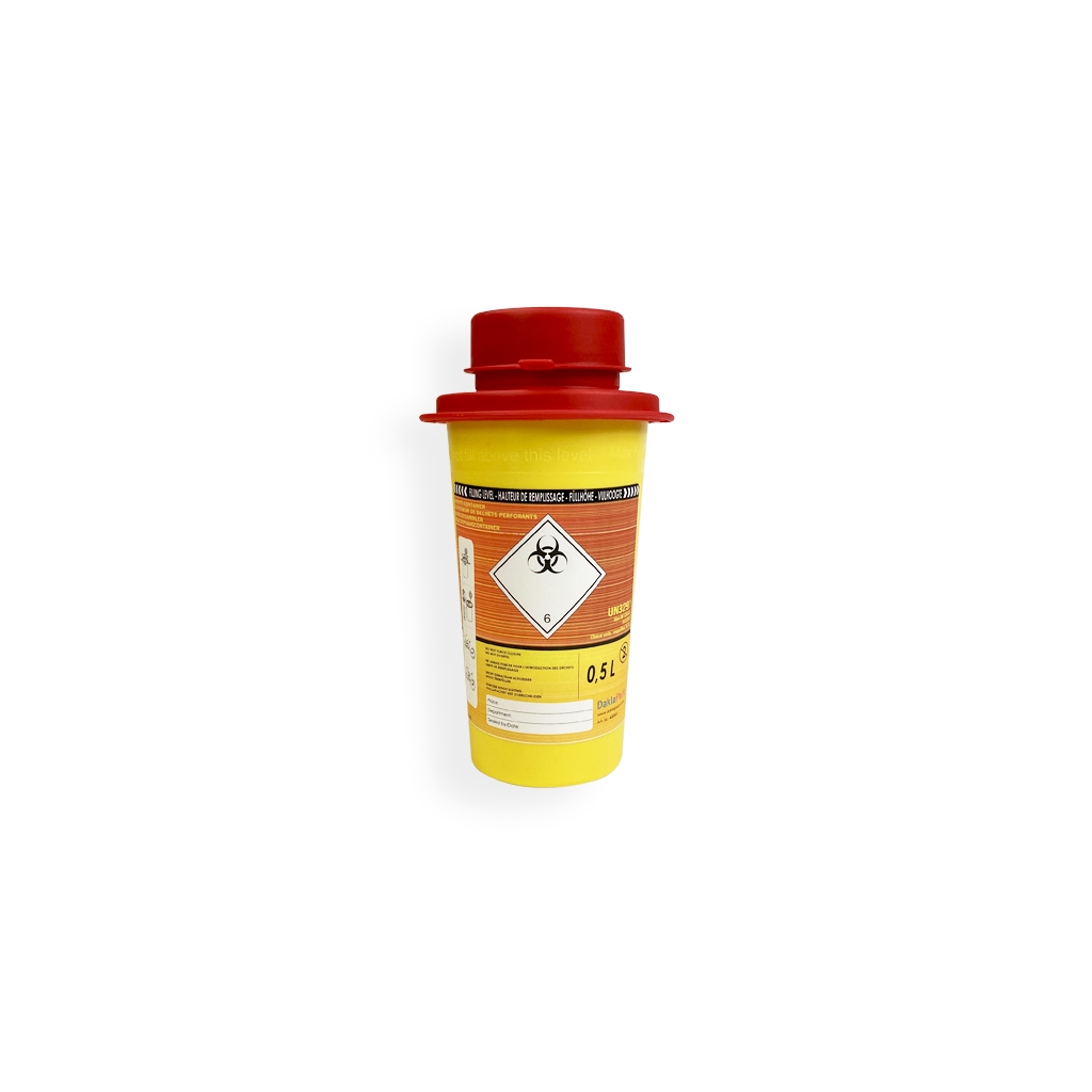 Daklapack-Safebox Naaldencontainer MINI 0,5 ltr. Gul