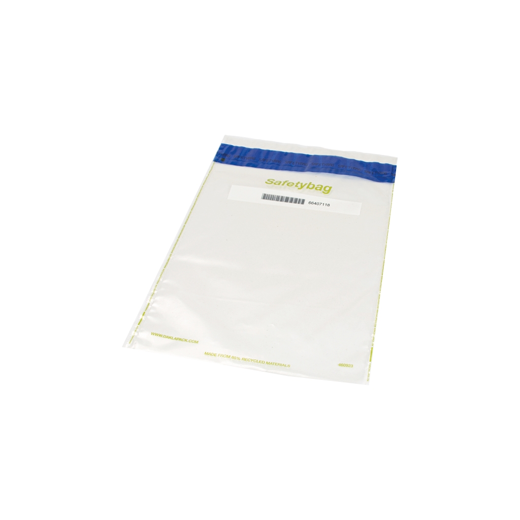 Safetybag Recycled 255 mm x 390 mm Transparent