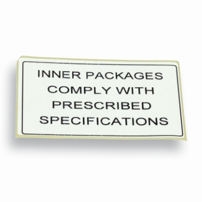Label IATA-DGR 100 mm x 60 mm Vit