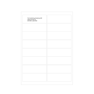 Etiketter A4/ C4 Transparent