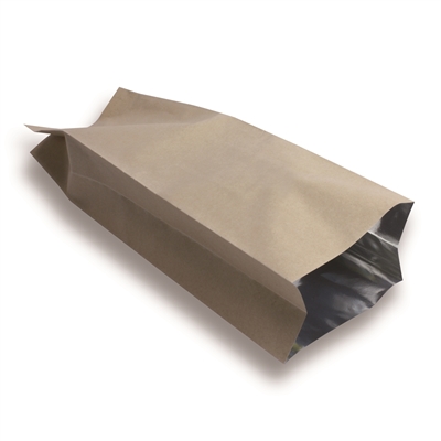Sachets Soufflets Latéraux 80 mm x 270 mm Marron