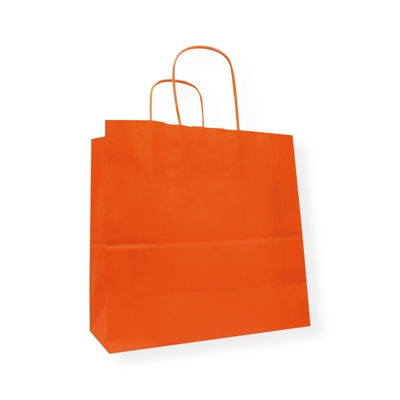 Papiertragetaschen 250 mm x 240 mm Orange
