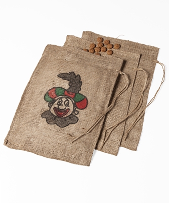 Jute zak Piet opdruk 300 mm x 400 mm Brown