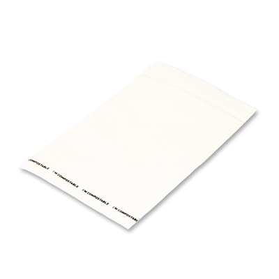 Kompostierbarer Druckverschlussbeutel 80 mm x 120 mm halbtransparantz