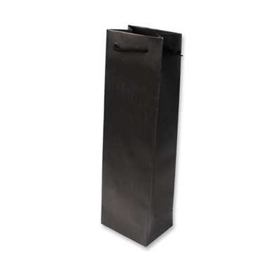 Paper Wine bag 120 mm x 400 mm Black