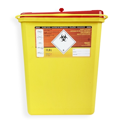 Collecteur à déchets 190 mm x 280 mm Jaune