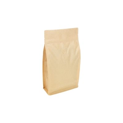 Boxpouch Kraft Paper with Valve 155 mm x 280 mm Kraft